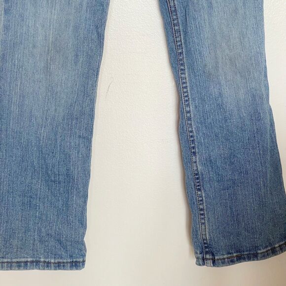 Wrangler Boys Jeans Size 10 Regular Light Wash Denim Straight Back to School - Picture 4 of 11